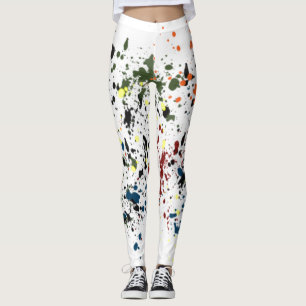 Messy Paint Spritzers Moderne Abstrakt für Künstle Leggings