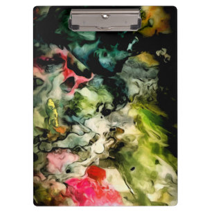 Messy Palette Abstraktes Muster Klemmbrett