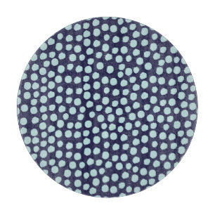 Messy Polka Punkte, trendige Farbmuster. Schneidebrett