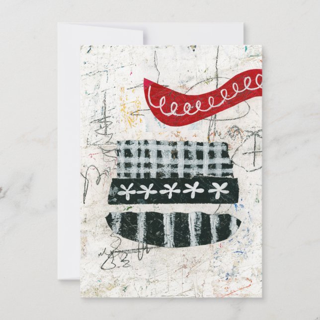 Messy Sunday Grußkarte Karte (Vorderseite)