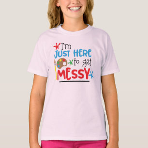 Messy - T-shirt T-shirt T-shirt T-Hanes pour fille