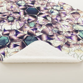 Messy virtuelle Blume in Gradiententönen Sherpadecke