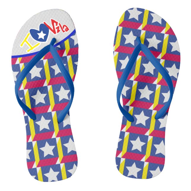 Mestizin I Love Venezuela Flip Flops (Fußbett)