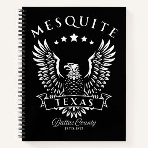 Mesziemlich Dallas Landkreis Texas Vintag Eagle Notizbuch