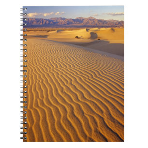 Mesziemlich flache Sanddünen im Death Valley Notizblock