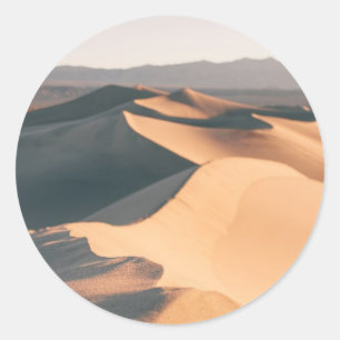 Mesziemlich Sand Dunes im Todestal Runder Aufkleber