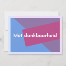 "Met dankbaarheid"