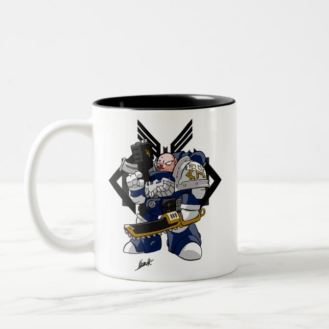 META Krieger-Tasse Zweifarbige Tasse (Links)