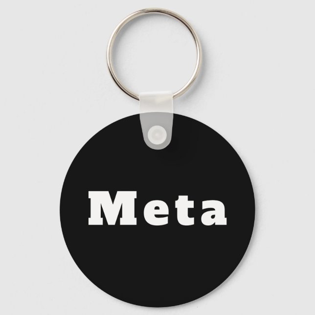 Meta Schlüsselanhänger (Vorderseite)