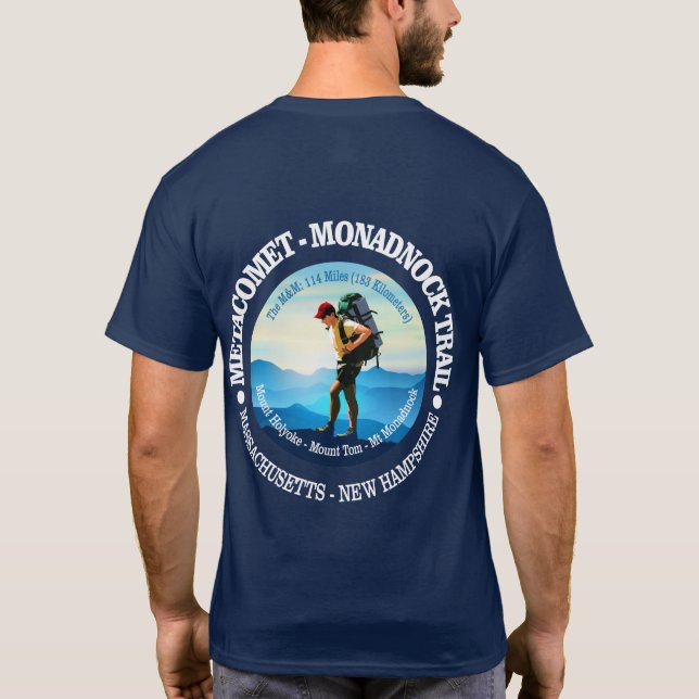 Metacomet-Monadnock Trail (Hiker C) T-Shirt (Rückseite)