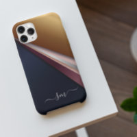 Metal 3-D Monogramm Rosa und Gold