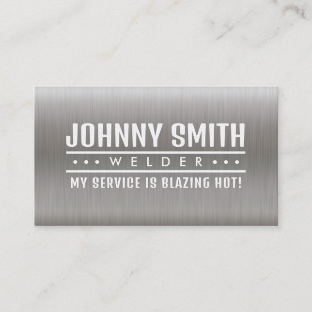 Metal Business Cards Visitenkarte (Vorderseite)
