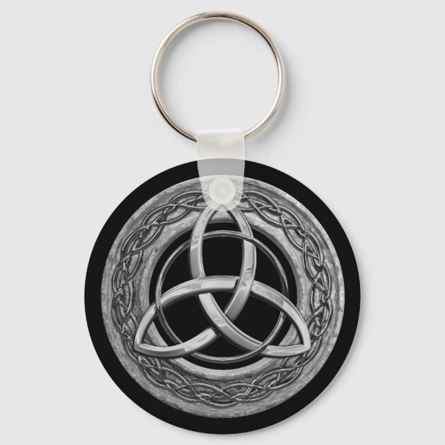 Metal Celtic Trinity Knot Schlüsselanhänger (Vorderseite)