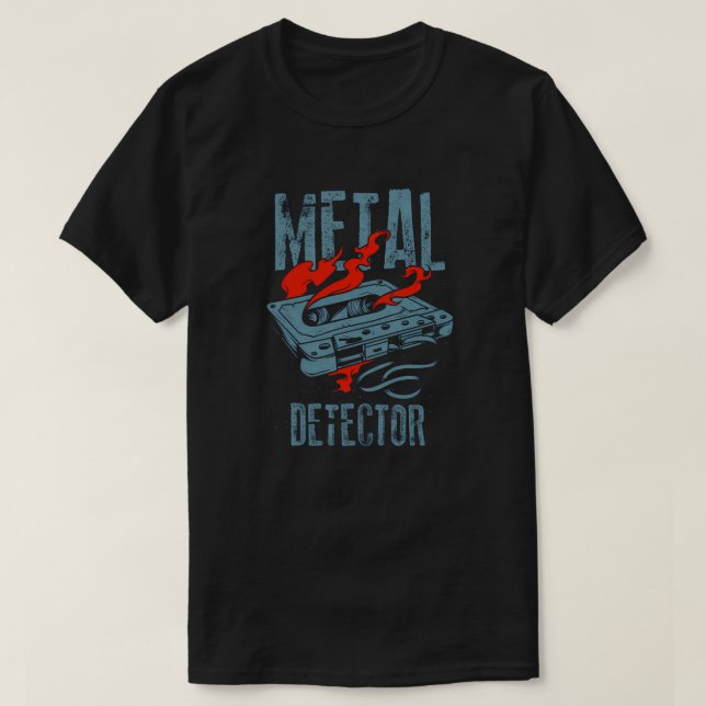 Metal Detector Cassette T-Shirt (Design vorne)