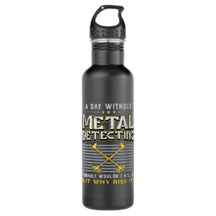Metal Detectorist Gold Gift Idee Edelstahlflasche