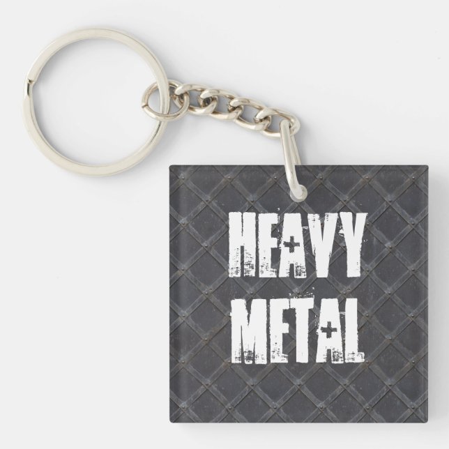 Metal-Diamantstruktur aus Schwermetall Schlüsselanhänger (Vorderseite)