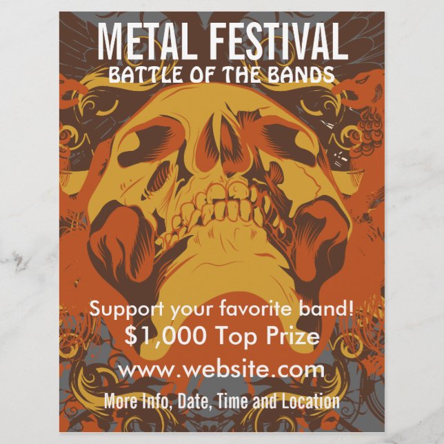 Metal Festival 2 Music Flyer (Vorne)