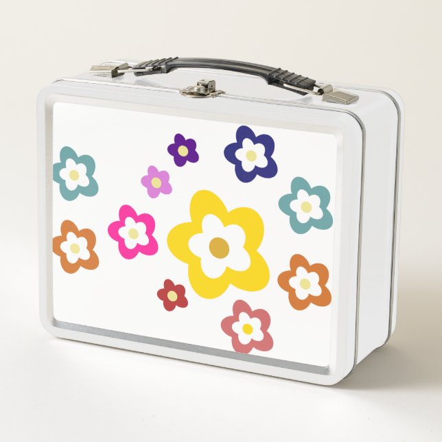 Metal Floral Lunch Box (Vorderseite)