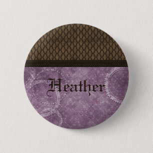 Metal Gear Steampunk Button, Purple Button
