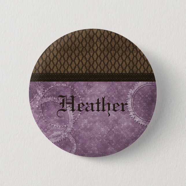 Metal Gear Steampunk Button, Purple Button (Vorderseite)