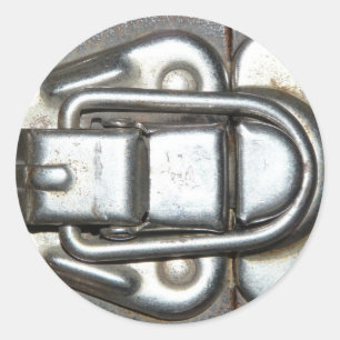 Metal Grunge Latch Runder Aufkleber