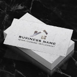 Metal-House-Logo Modernes Real-Anwesen Visitenkarte<br><div class="desc">Bau House Dachdecker Logos Haus Reparatur Real Anwesen Business Cards.</div>