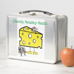 Metal Lunch Box Cheesy Mousey Music Mittagessen Ab