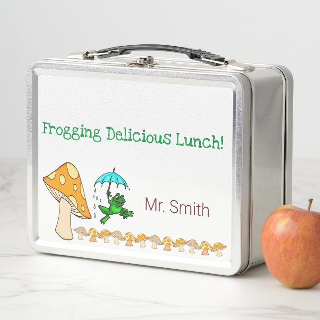 Metal Lunch Box Frogging Mittagessen Abendessen Pi (Beispiel)