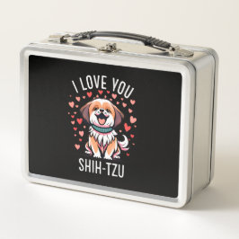 Metal Lunch Box - mit Zeichnend Liebe Shih-Tzu