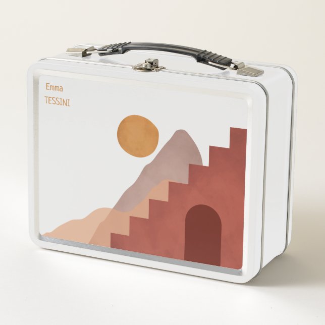 Metal Lunchbox - Terracotta Rouge (Vorderseite)