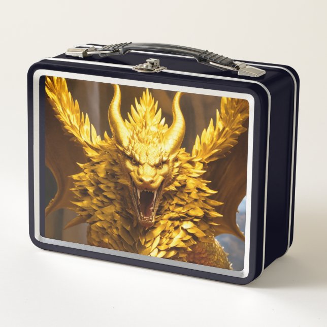 Metal LunchboxChic Black Bag: Zeitloser Stil" "Sle Metall Brotdose (Vorderseite)