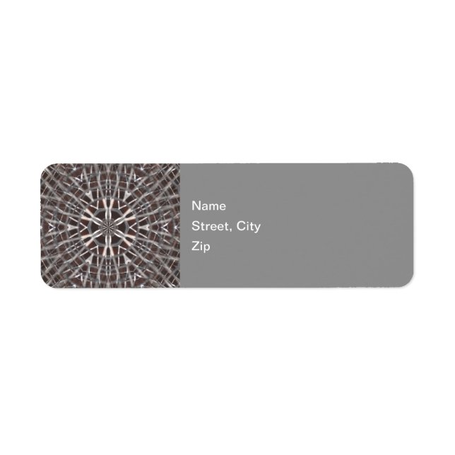 Métal Maillé Étiquette d'argent (Devant)