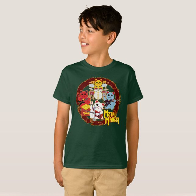 Metal Maneki T-Shirt (Vorne ganz)
