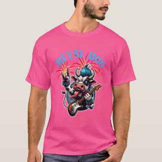 Metal Moo-d – Rockin' Cow with a Guitar T-Shirt