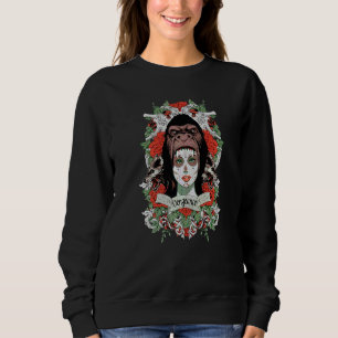 Metal-Musik-Totenkopf-Streetwear-Stil-Gothic-Top   Sweatshirt
