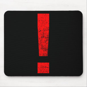 Metal-Musik-Videospiel-Warn-Ausrufezeichen-Symbol Mousepad
