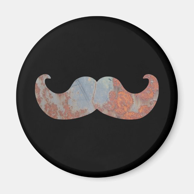 Metal Mustache Magnet (Vorne)