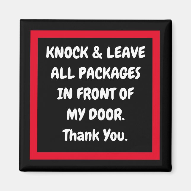 METAL NOTES AMAZON, FEDEX, USPS, VERLASS PKGS MAGNET (Vorne)