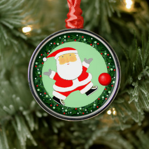 Métal Ornement en céramique de Noël pour kickball à coll