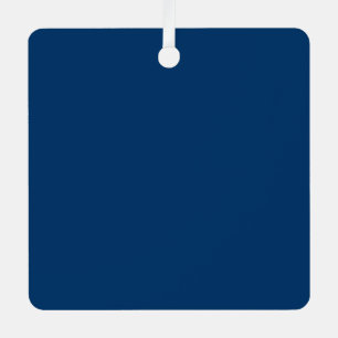 Métal Ornement personnalisé bleu nuit - Commandes en vra