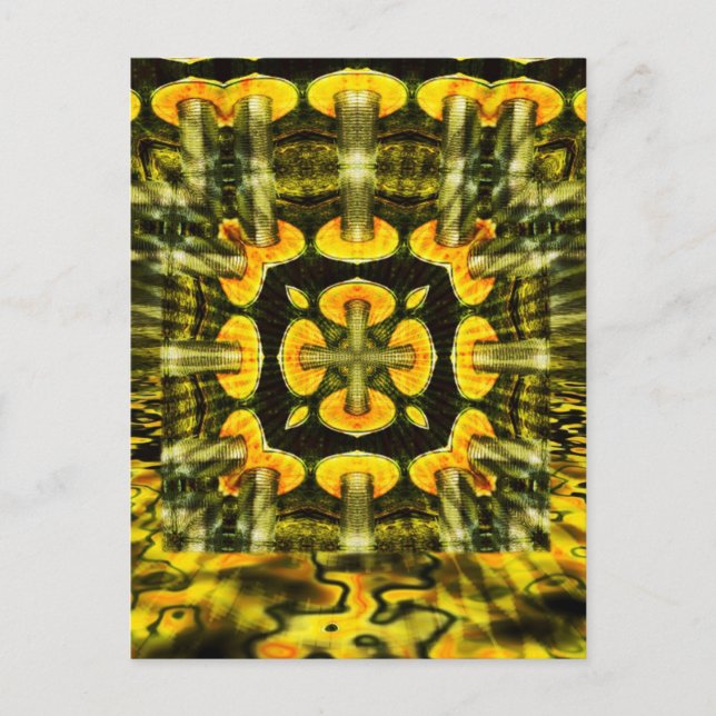 Metal-Pilze : Geometrie-Kunst : Postkarte (Vorderseite)