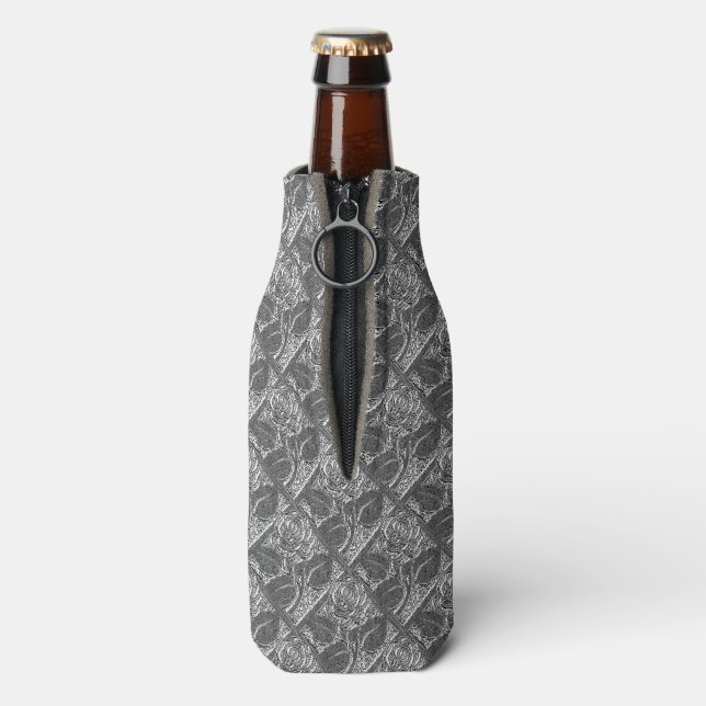 Metal-Rose-05-Silver-FLASCHE COOLER Flaschenkühler (Flasche Rückseite)