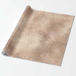 Metal Rose Blush Skinny Spark Champaigne Sepia VIP Geschenkpapier