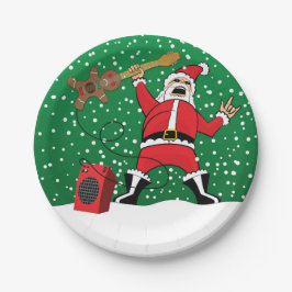Metal Santa Pappteller