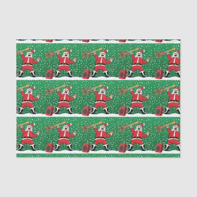 Metal Santa Seidenpapier (Vorderseite)