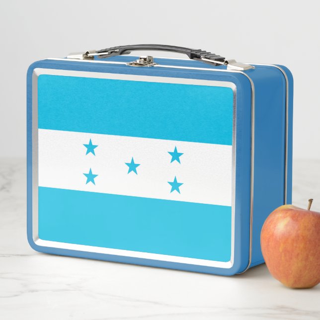 Metal-Stainless-Lunchbox mit Honduras-Flagge Metall Brotdose (Beispiel)