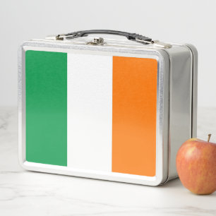 Metal Stainless Lunchbox mit irischer Flagge
