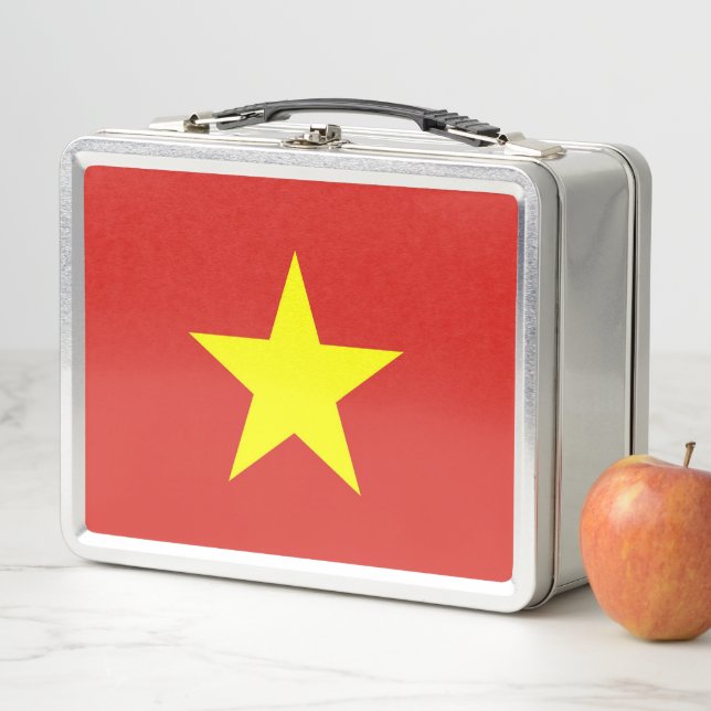 Metal Stainless Lunchbox mit Vietnam-Flagge (Beispiel)
