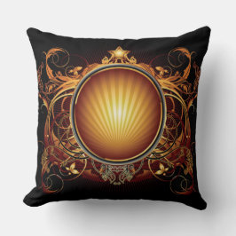 Metal Sun Rays Pillow Kissen