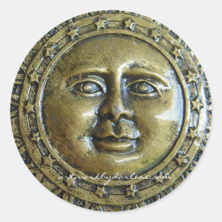 Metal Sunshine Runder Aufkleber